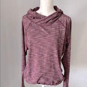 LULULEMON Athletica Burgundy Healthy Heart Pullover Sweater 6